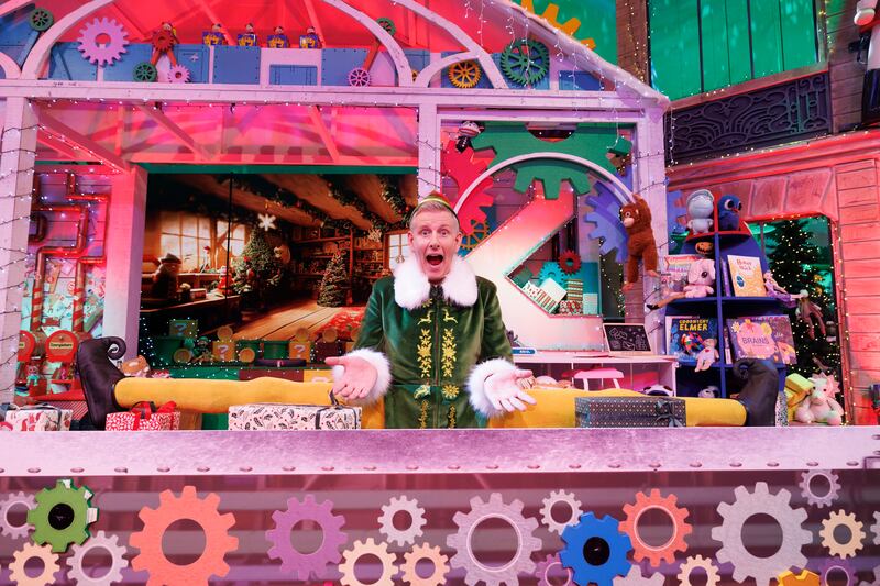 Patrick Kielty pictured during the opening of the 2023 Late Late Toy Show. Photograph: Andres Poveda/RTÉ̇