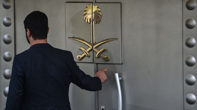 The Saudi Arabian consulate in Istanbul, where the murder took place. Photograph: Ozan Kose/AFP/Getty Images