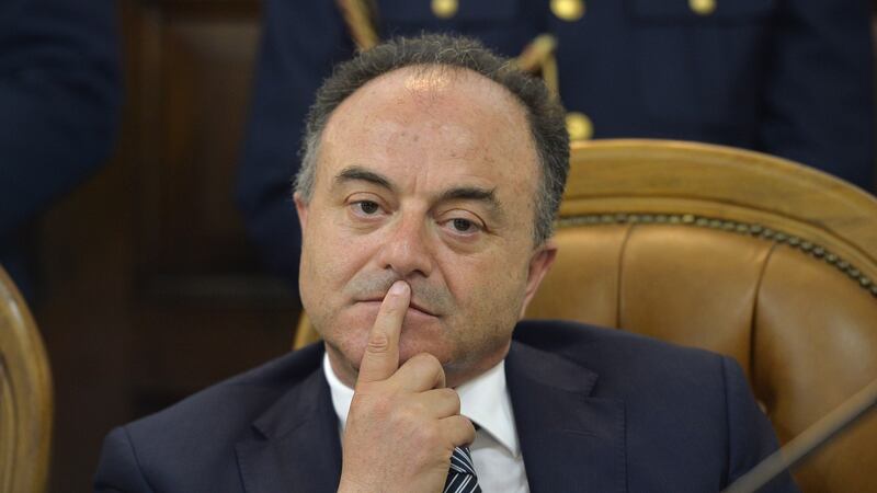 Public prosecutor  Nicola Gratteri. As a consequence of fighting the ‘Ndrangheta, Gratteri has been under permanent police protection since 1989 and is unable to leave his office in Catanzaro without a bodyguard. Photogtraph: Andreas Solaro/AFP via Getty Images