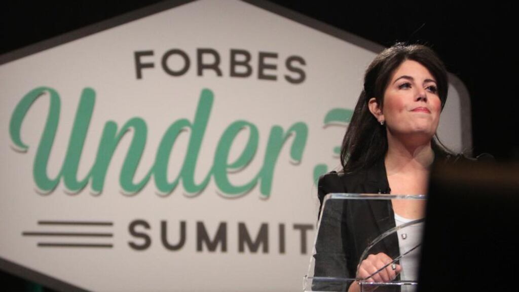 Monica Lewinsky: making a case for the public to recast its opinion of her. Photograph: David Maialetti/AP Photo/Philadelphia Daily News
