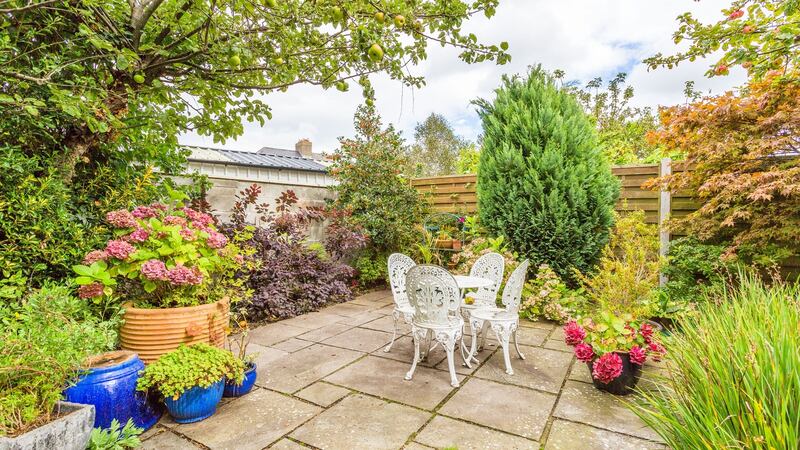 The garden at  9 Convent Road, Blackrock, Co Dublin