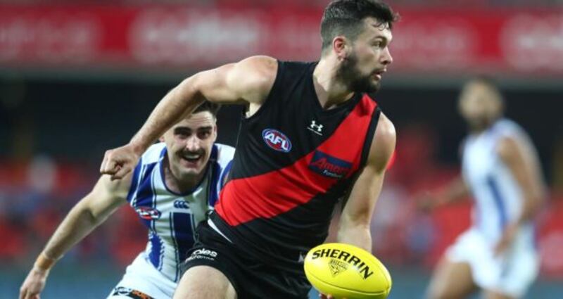 Conor McKenna continues to star for Essendon Bombers who are currently playing outside the city. Photo: Getty Images