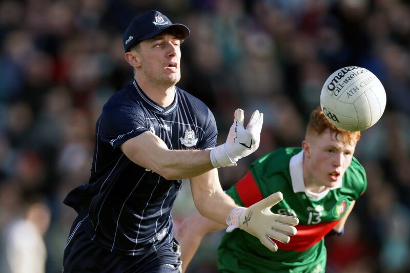 Dublin's goalkeeper Evan Comerford in action against Mayo earlier this month. Photograph: INPHO/Laszlo Geczo