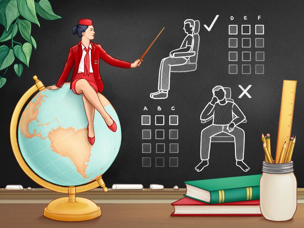 'While some travellers get angry with flight crews, the reality is that we don’t like delays either'. Illustration: Hannah Agosta/The New York Times