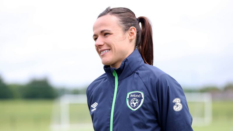 Áine O’Gorman: “This is the closest we’ve come to qualifying since reaching a play-off 10 years ago but I believe we can do it.” Photograph: Bryan Keane/Inpho
