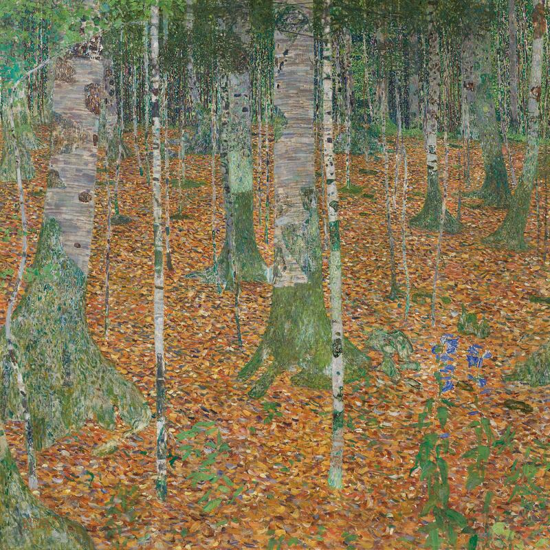 Gustav Klimt’s 'Birch Forest' from 1903. Photograph: Christie's/New York Times
