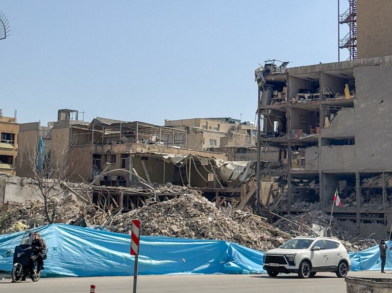 A view of a heavily damaged building is pictured near Ferdowsi Square in Tehran on March 5th, 2026, following US and Israeli strikes on Iran. Photograph: AFP via Getty Images