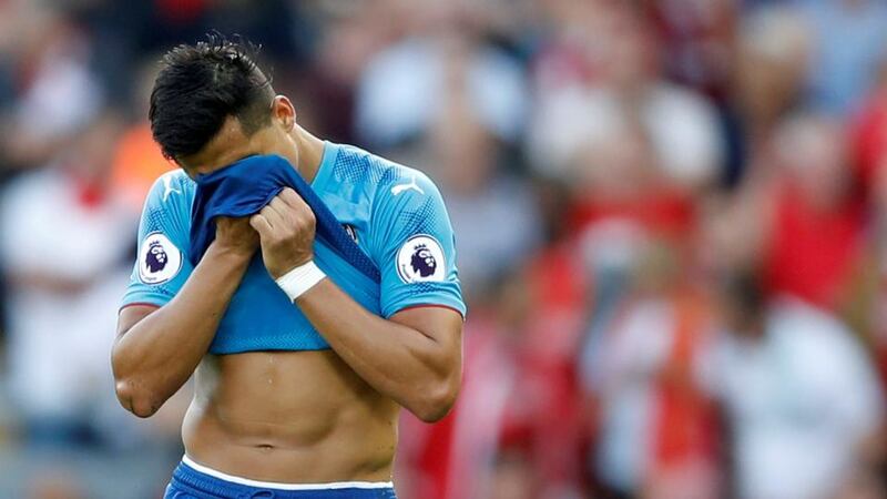Alexis Sánchez: “you get tired of saying to yourself: ‘I’ll get up again,’ ” the Arsenal forward wrote on Instagram. Photograph: Carl Recine/Action Images via Reuters
