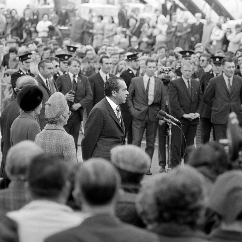 President Richard Nixon during his visit to Ireland in 1970