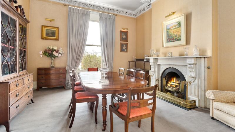Diningroom at 5 Palmerston Park, Dublin 6.