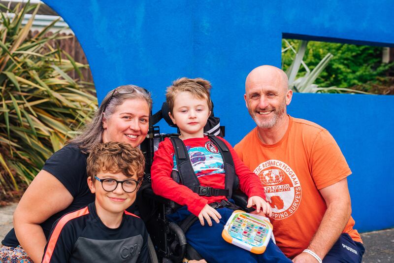 Caring for Jake takes precedence over everything, so has had a huge impact on the lives of the Smiths' two older children. Photograph: Eadaoin Curtin