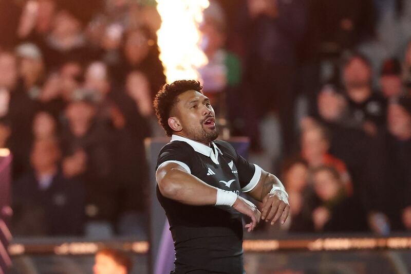 New Zealand's Ardie Savea. Photograph: Michael Bradley / AFP via Getty Images