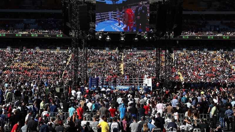 The Suncorp Stadium, where Michael Conlan recorded his third professional victory. Photograph: Chris Hyde/Getty