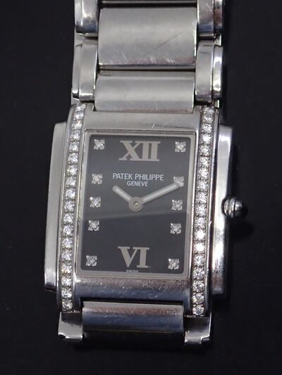 Patek Philippe Twenty-4 stainless steel watch €4,000-€5,000, John Weldon