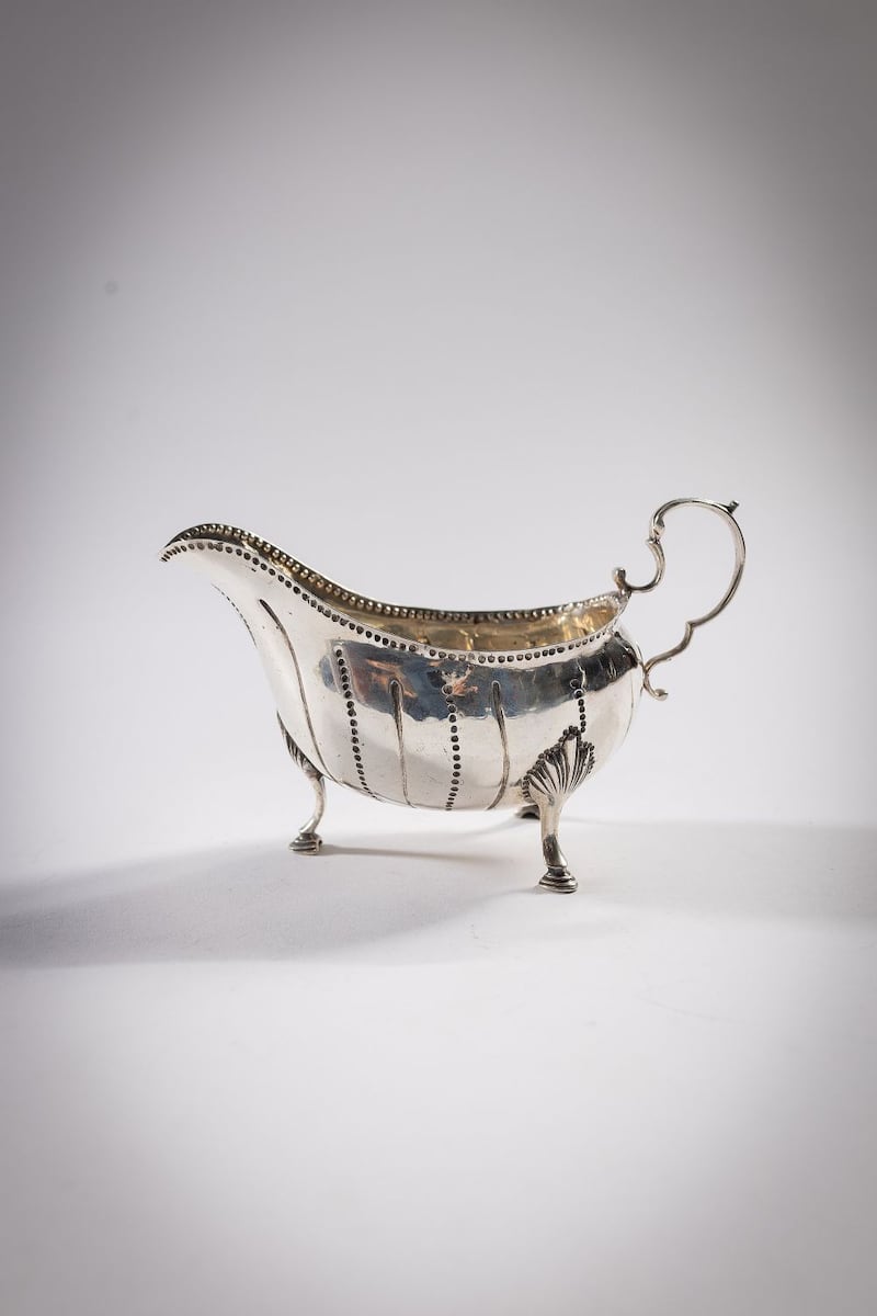 An Irish Silver Sauce Boat by Matthew West