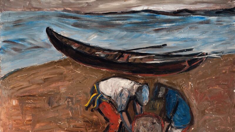 Currach, Clare Island, by Tony O’Malley.