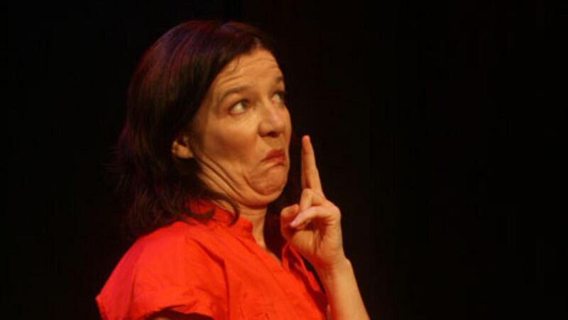 Máire Clerkin performing her play The Bad Arm,  ‘an antidote to Riverdance and its ilk’.