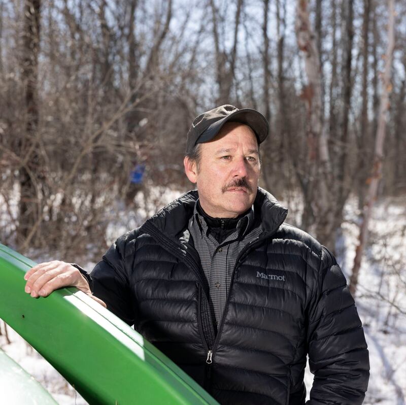 Jim Golen, a former hospice nurse who contracted Covid-19, at his home in Saginaw Minnesota, US March 12th. Photograph: Tim Gruber/The New York Times
