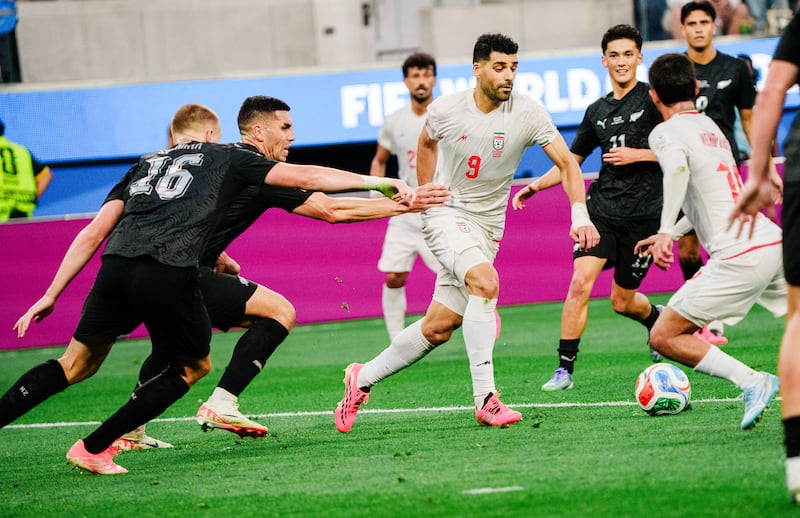 Iran plays New Zealand during the 2026 Fifa World Cup in Los Angeles on June 15th. Photograph: Gabriela Bhaskar/The New York Times