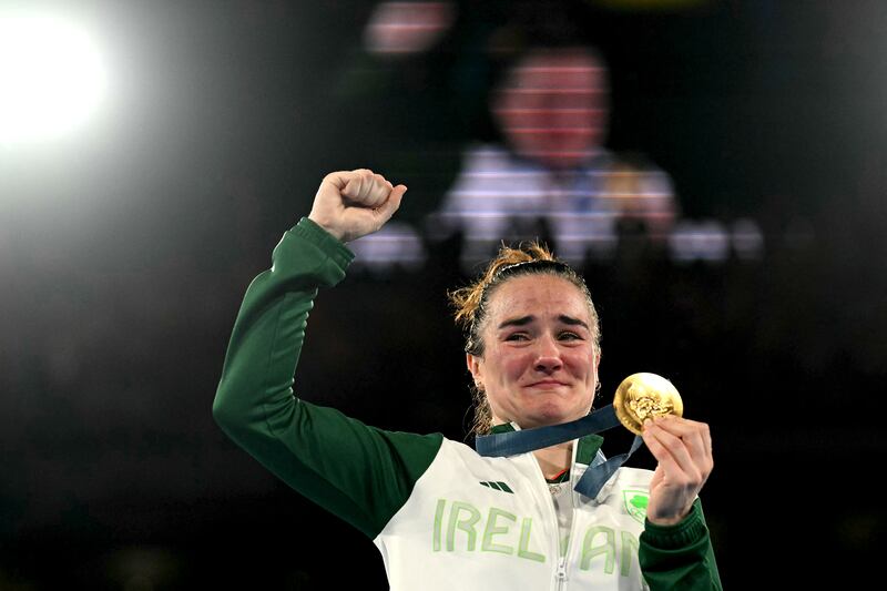Kellie Harrington: boxer, double Olympic champion, singer. Photograph: Mohd Rasfan/AFP via Getty Images