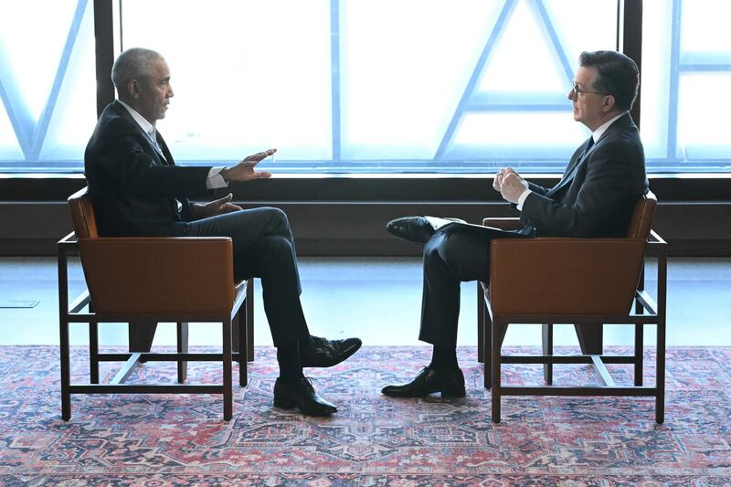 Barack Obama on Trump, aliens and Mamdani: key moments from interview with Stephen Colbert