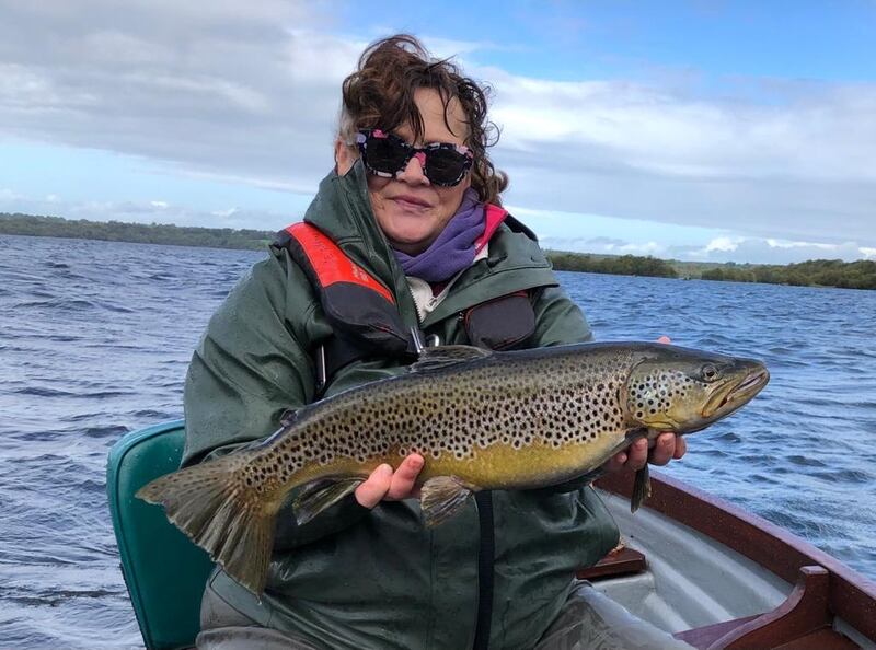 Dorrie Gibbons from Cong, Co Mayo caught this cracking trout of 5.794lb at last weekend's stream enhancement competition on Lough Sheelin