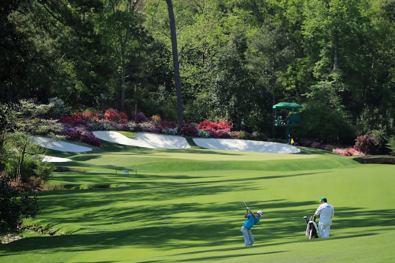 The 13th slopes sharply right to left, meaning players must guard against a hook for their approach.