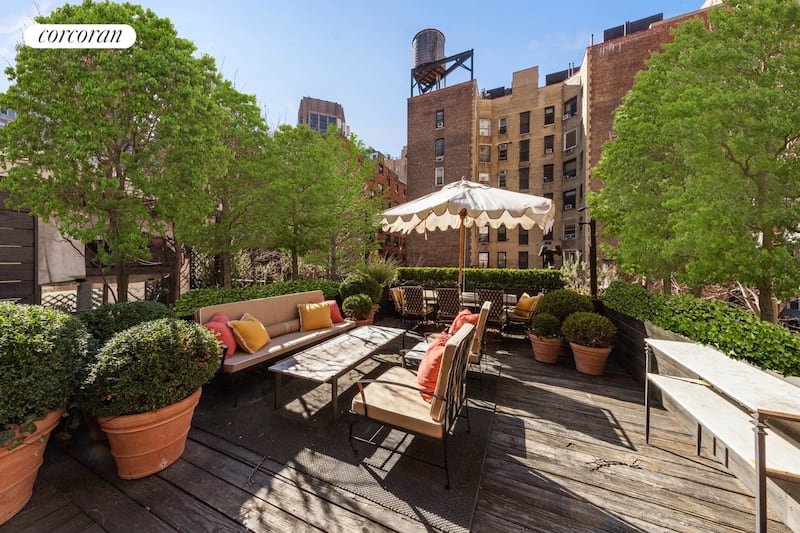 The roof terrace. Photograph: The Corcoran Group