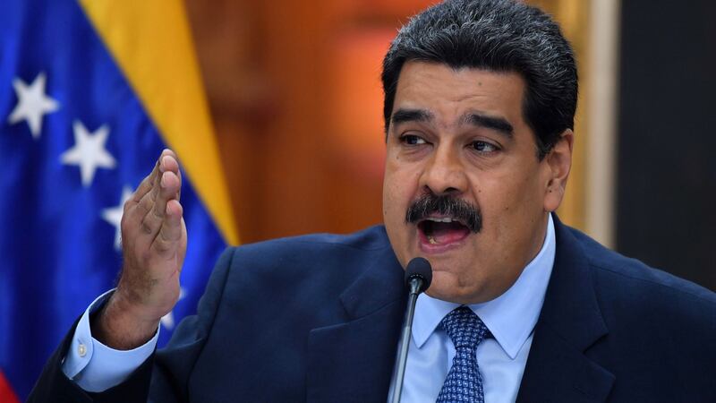 Venezuela’s President Nicolas Maduro speaks during a press conference in Caracas in January 2019. Photograph: Yuri Cortez/AFP via Getty Images