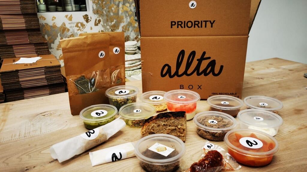 Allta restaurant’s cook-at-home delivery box.