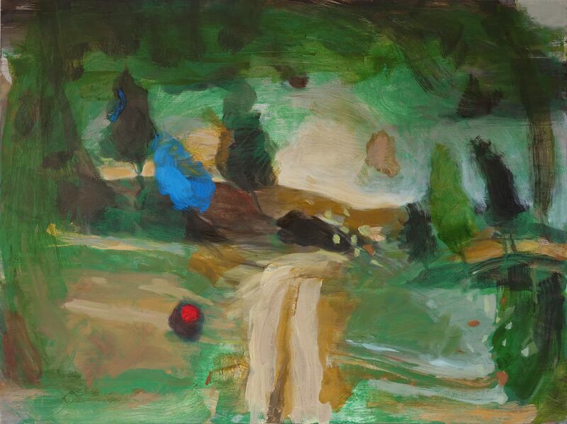The Blue Tree by Robert Armstrong. Oil on linen