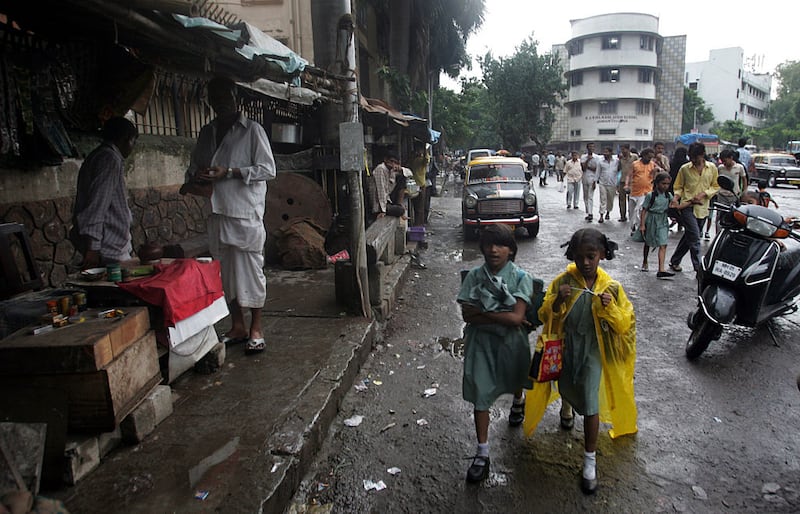 A cigarette and pan stall openly sells cigarettes opposite KJ Khilnani High School in Mahim, Mumbai.
