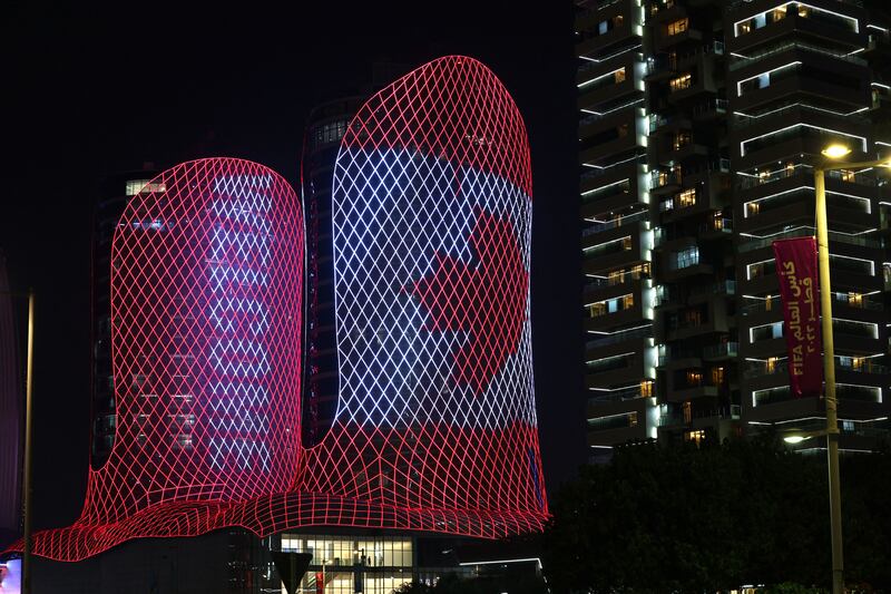 The Century Marina Hotel Lusail, which will serve as the base camp for the Canada national football team during the Qatar 2022 FIFA World Cup, is pictured in Lusail on November 12, 2022. (Photograph: Giuseppe Cacace/AFP