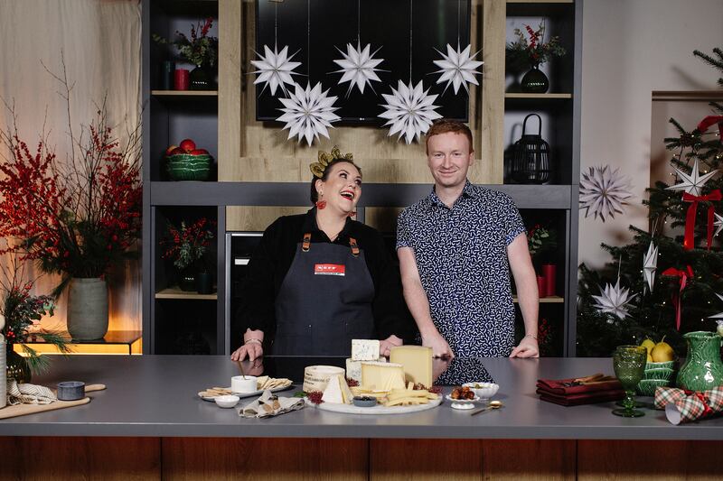 That’s cheesy: Jess Murphy and Finbar Deery, head of retail at Sheridans