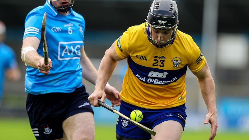 Tony Kelly: Clare will be looking to their talisman when they  open their Munster campaign with a clash against Waterford. Photograph: Lorraine O’Sullivan/Inpho