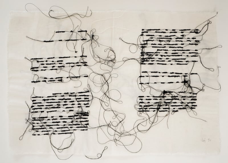 Stitched Book by Maria Lai