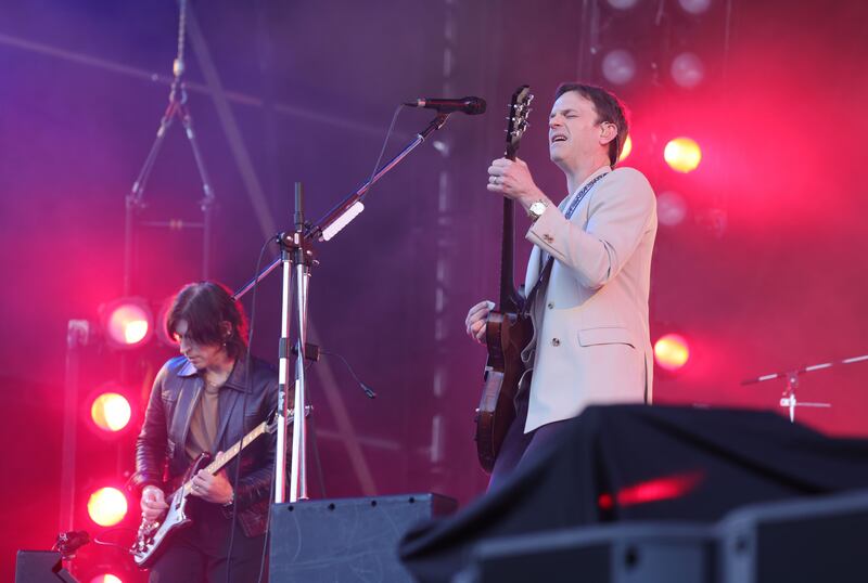 Kings of Leon performing at Marlay Park, Dublin. Photograph: Alan Betson/The Irish Times
