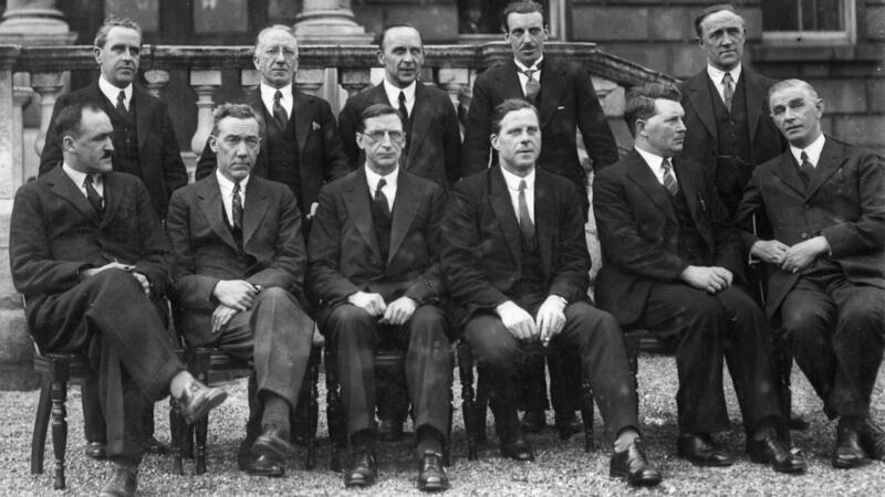 As well as those who became important political figures in the new Ireland such as Seán MacEntee, top left, and Frank Aiken,  bottom left, in this 1932 Fianna Fáil cabinbet, northern migrants included hundreds of less prominent people who had no choice but to leave their communities. They constitute a cohort whose experience of forced exile and resettlement has largely been overlooked