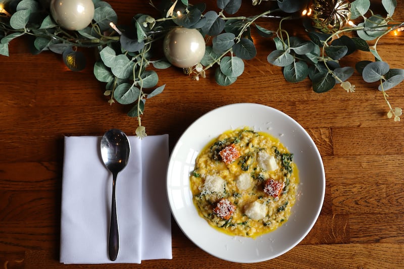 Roasted butternut squash risotto from Barry Sun, Volpe Nera, Blackrock, Co Dublin 