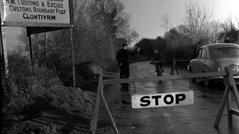Northern Ireland, December 1955, The customs post at Clontivrim, not far north of Clones. Photograph:  Popperfoto/Getty Images)
