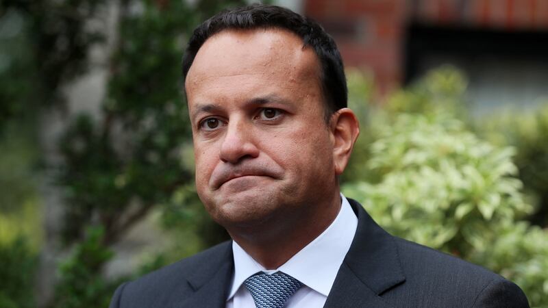 Tánaiste and Minister for Enterprise, Trade and Employment Leo Varadkar speaks to the media during a visit to InterTradeIreland’s offices in Newry, Co Down on Thursday: Brian Lawless/PA Wire
