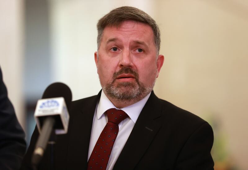 UUP's Robin Swann won a seat in South Antrim during the recent election. Photograph: Liam McBurney/PA