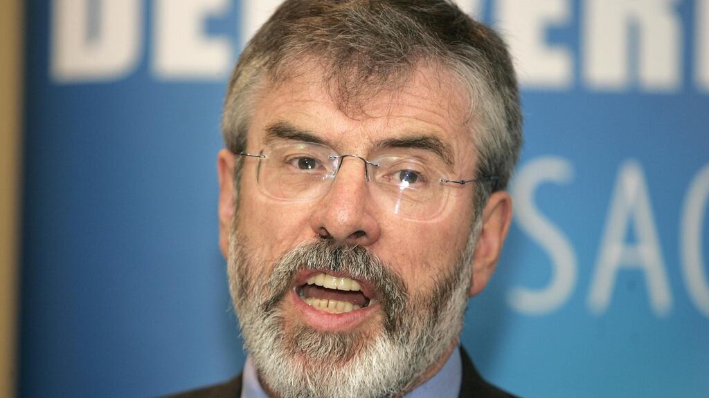 Sinn Féin president Gerry Adams. Photograph: Dara Mac Dónaill/The Irish Times