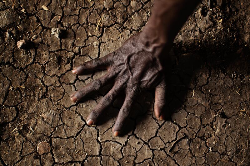 The parched soil in the Greater Upper Nile region of northeastern South Sudan: 'What we need to do is break this, get away from a North versus South or an East versus West perspective here. We need to collaborate on climate,' says Eamon Ryan. Photograph: Julien Behal/PA Wire 