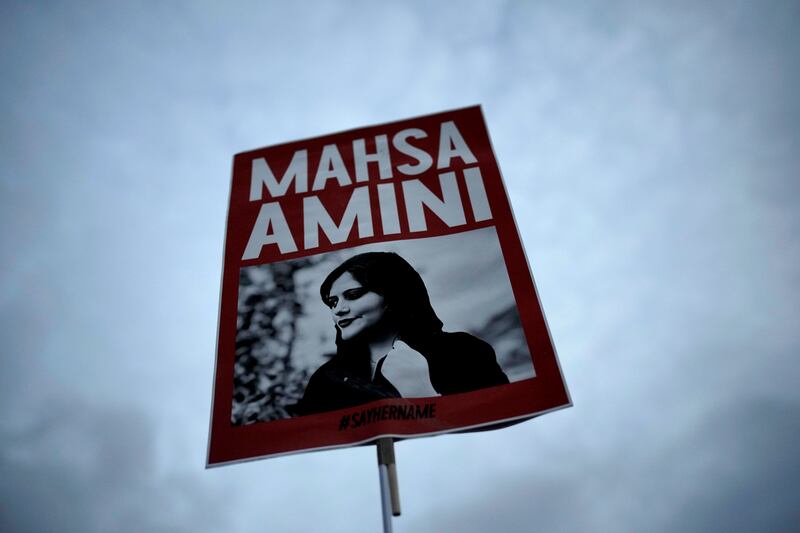 The death of Mahsa Amini in 2022 sparked mass protests across Iran,  and in the months of protest that followed 500 people died at the hands of the security forces. Photograph: AP Photo/Markus Schreiber, File