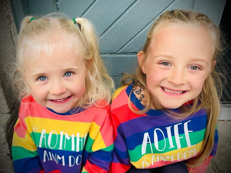 Happy customers Caoimhe and Aoife Lawlor. Photograph: Sinead Lawlor