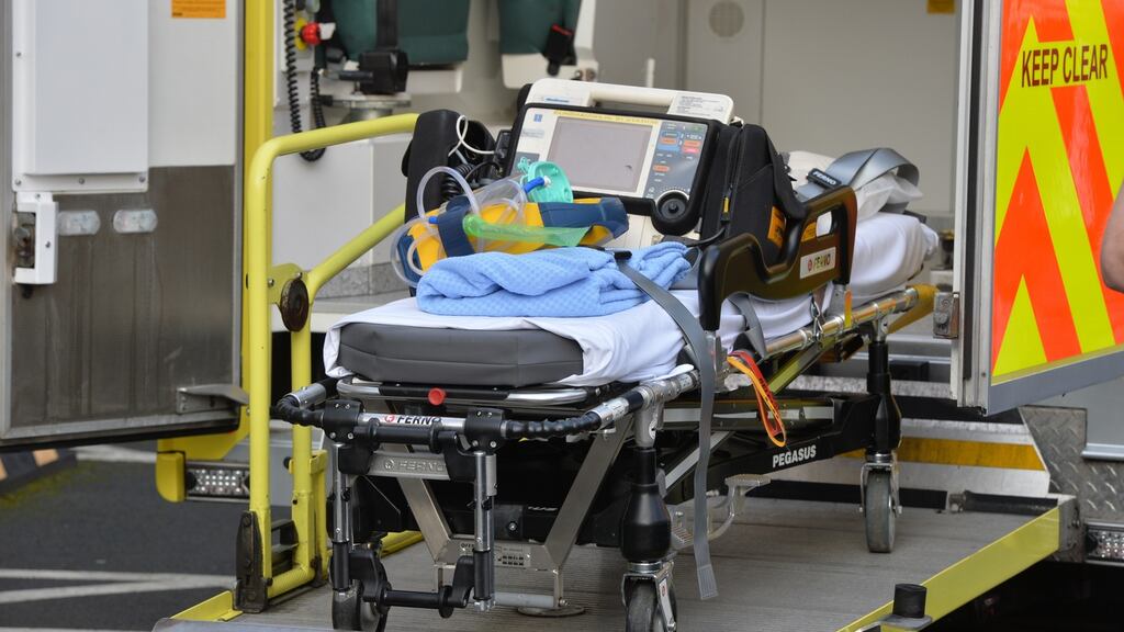 The Dáil was told up to eight ambulances were lined up outside the accident and emergency at Cork University Hospital waiting to hand over patients. File photograph: Alan Betson / The Irish Times
