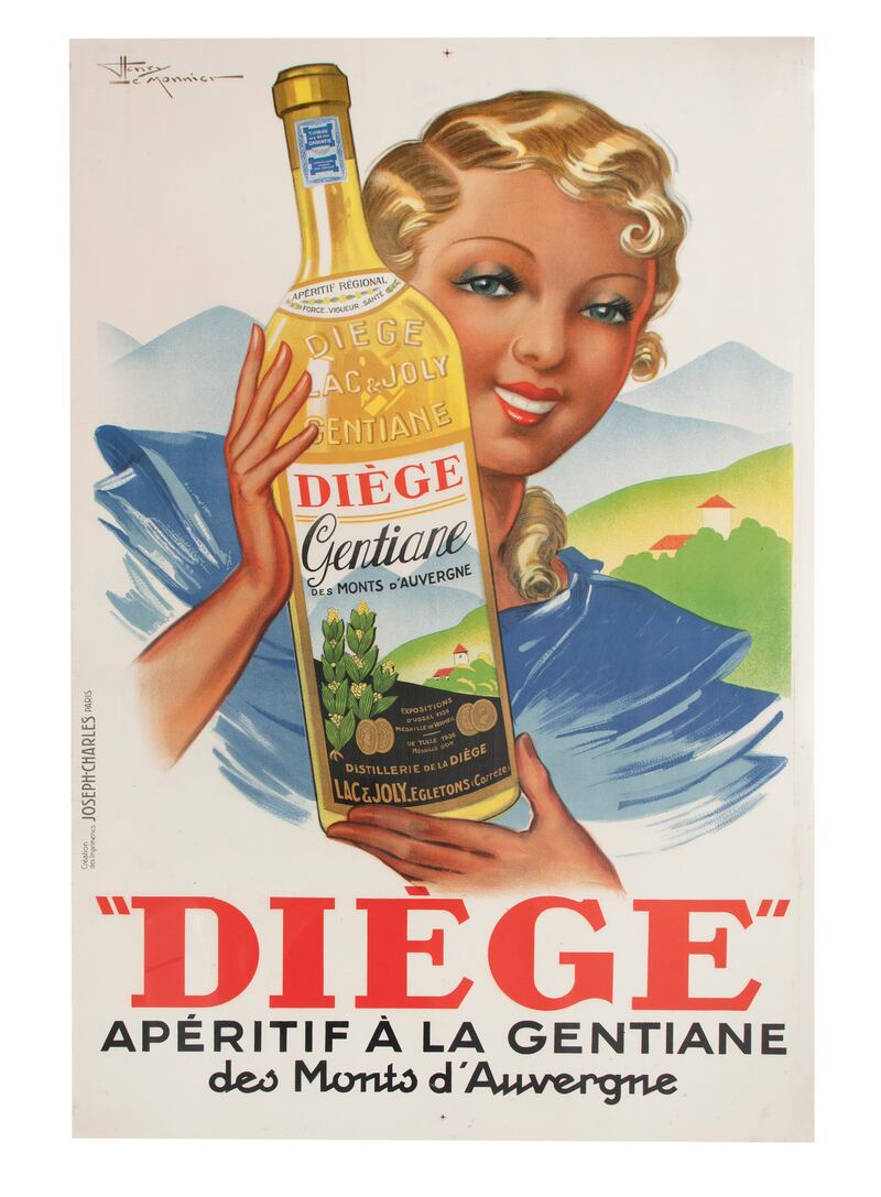 A poster from the 1930s by Henry le Monnier (1893-1978). Guide price €250-€350