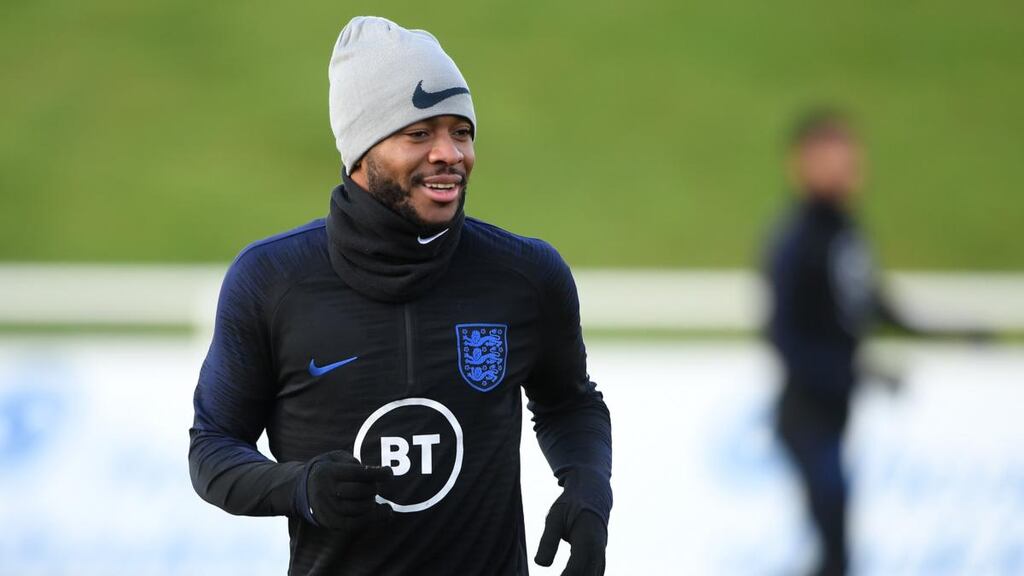 Raheem Sterling has been left out of England’s Euro 2020 qualifier against Montenegro on Thursday night. Photograph: Michael Regan/Getty