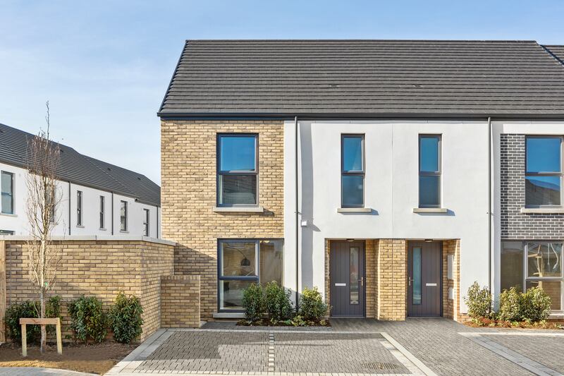 Three-bed houses at Aderrig in Adamstown cost from €450,000.